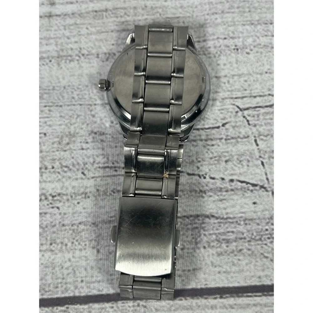 Vintage Batman Logo Quartz Watch Silver Tone Band DC Comics Style For‎ Parts